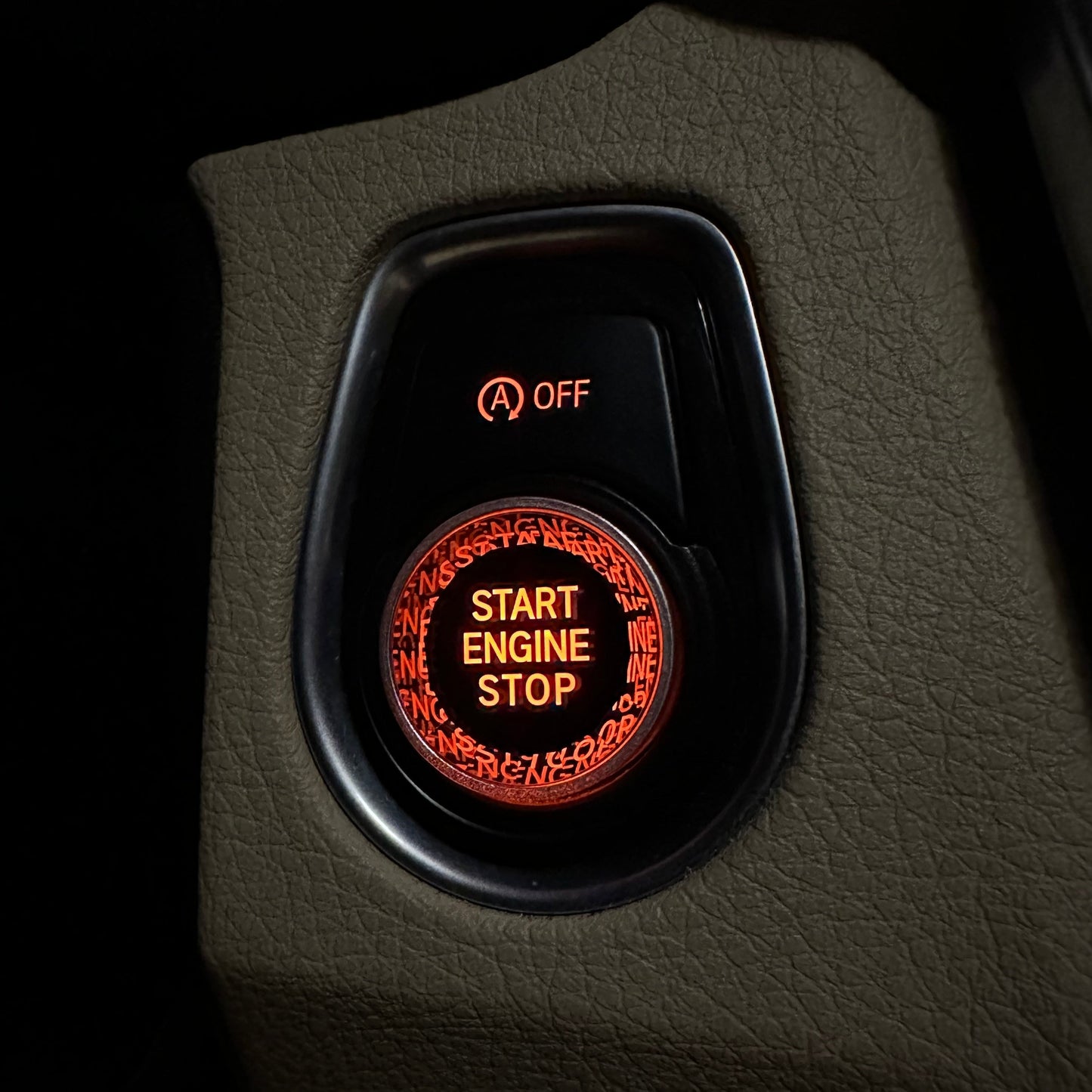 Colored Crystal Start/Stop Button - F Chassis