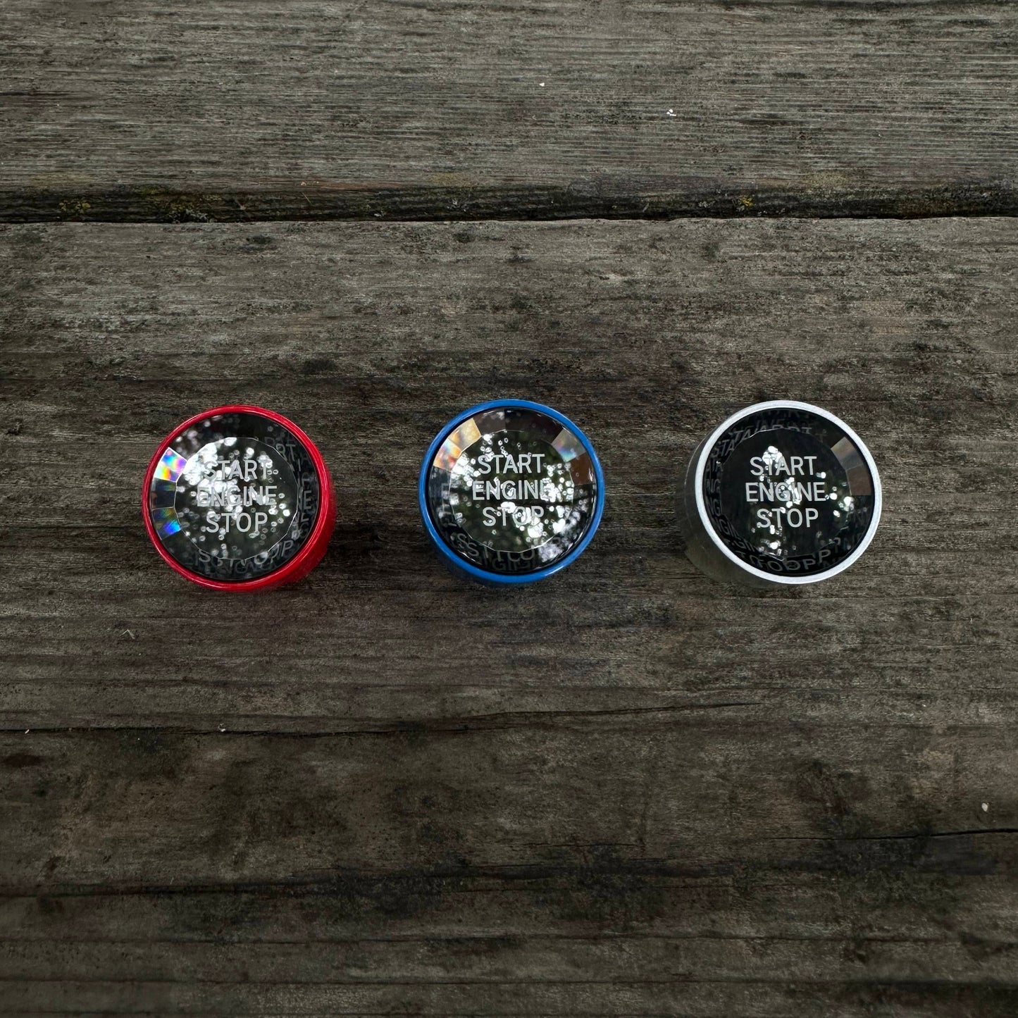 Colored Crystal Start/Stop Button - F Chassis